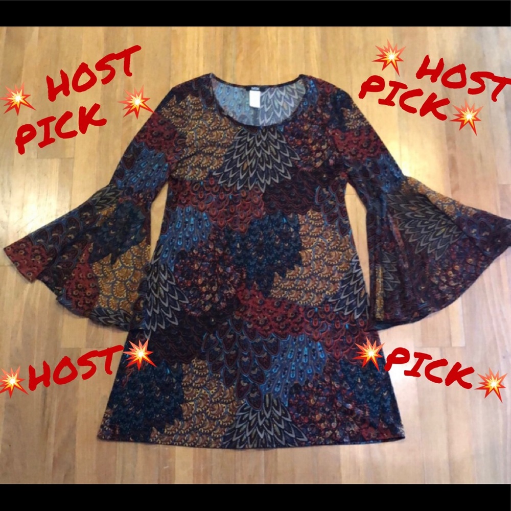 💎 HOST PICK💎 PERFECT👗FLARED SLEEVE DRESS💃LRG